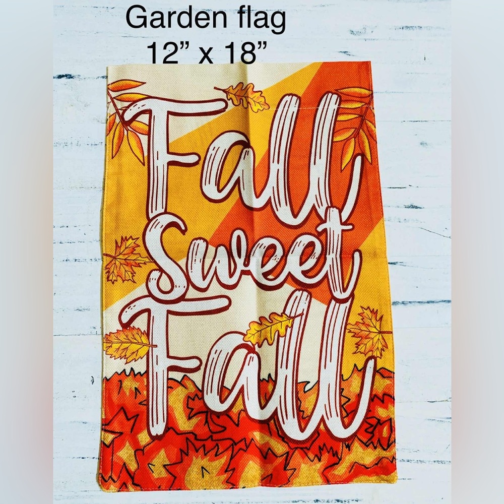 Autumn Leaf Print Fall yard flag
